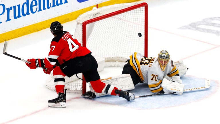 Bruins fall to Devils in OT as Olympic hero Hughes has 3 assists Bruins fall to Devils in OT as Olympic hero Hughes has 3 assists