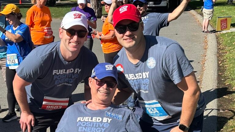 He’s running Boston to support a family friend’s fight against cancer
