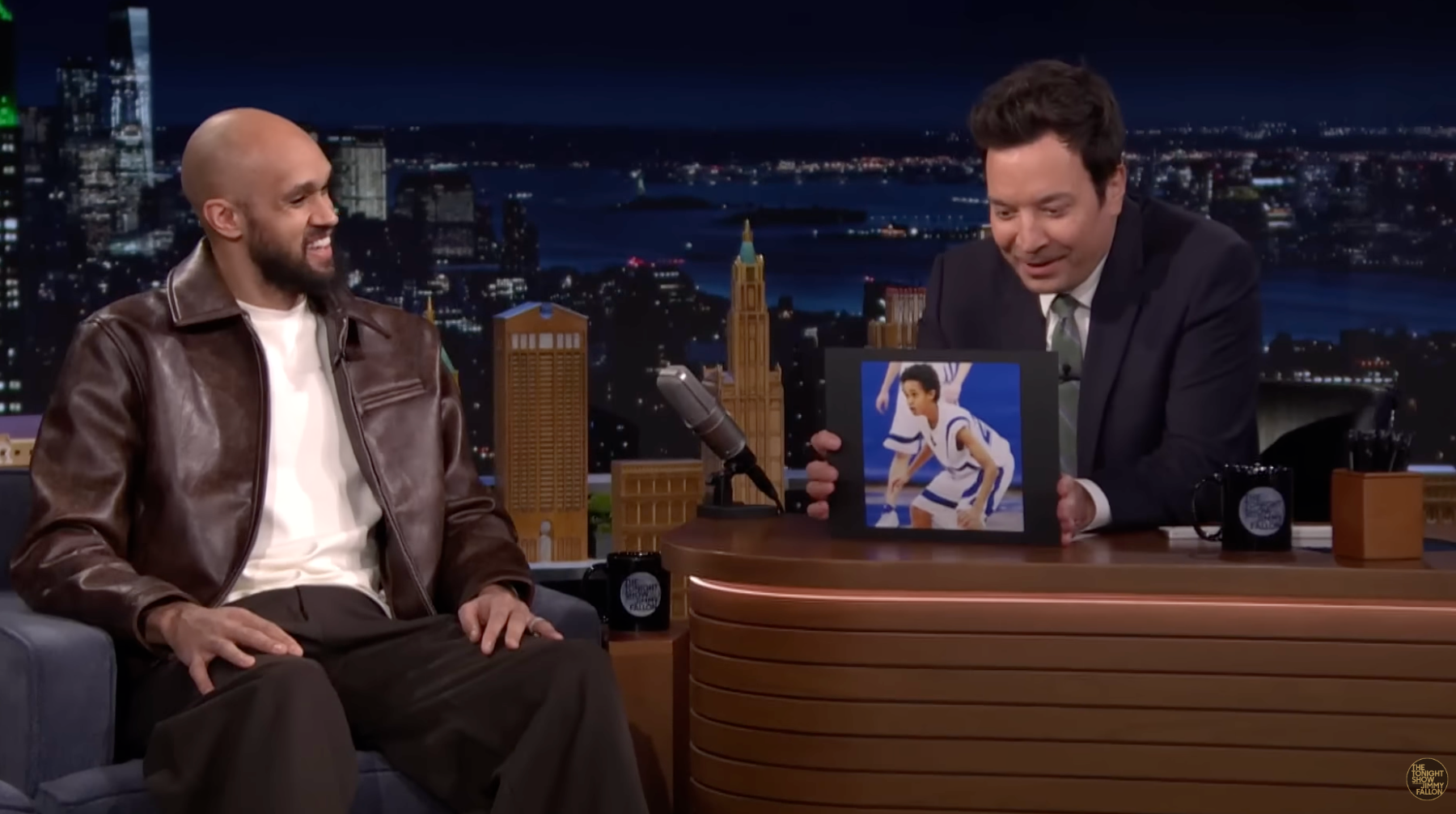 boston.com - Conor Ryan - Celtics' Derrick White shares beer with Jimmy Fallon, talks dental work on 'The Tonight Show'