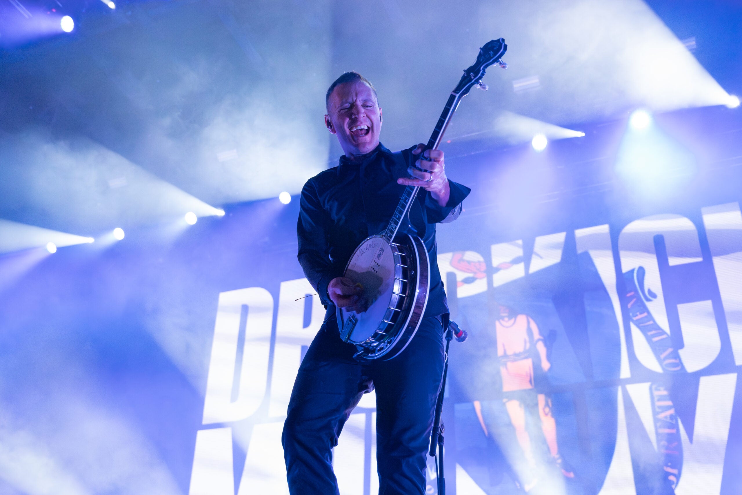 Jeff DaRosa plays the banjo with Dropkick Murphys March 13.