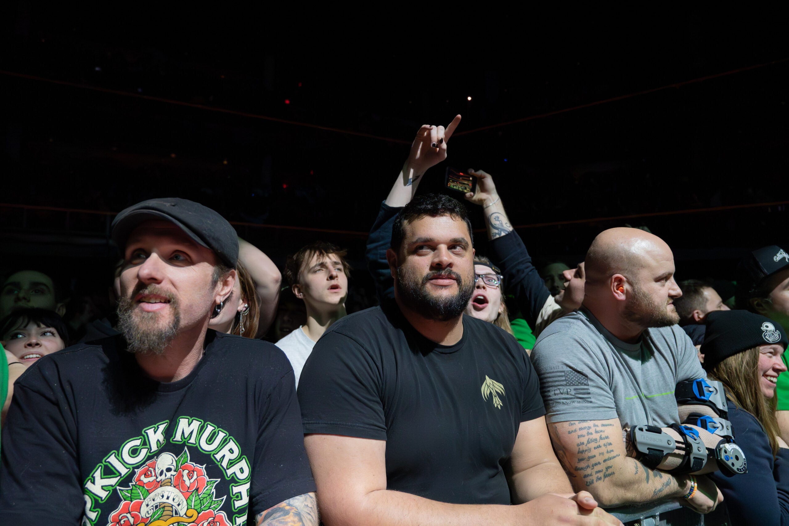 The crowd watches Haywire perform March 13 at MGM Music Hall.