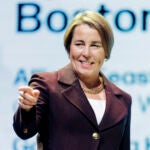 Gov. Healey, seen here in January, announced Massachusetts' World Cup safety plan Wednesday.