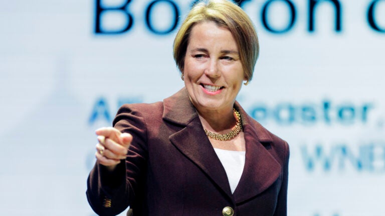 Gov. Healey, seen here in January, announced Massachusetts' World Cup safety plan Wednesday.