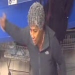 Police did not include a photo of the suspect, but they did include images of a woman who they believe may be associated with him.