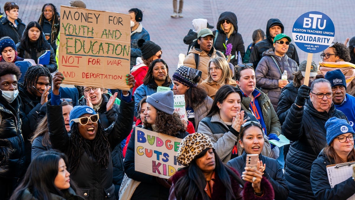 boston.com - Molly Farrar - Children's lives are at stake': Boston teachers protest staffing cuts