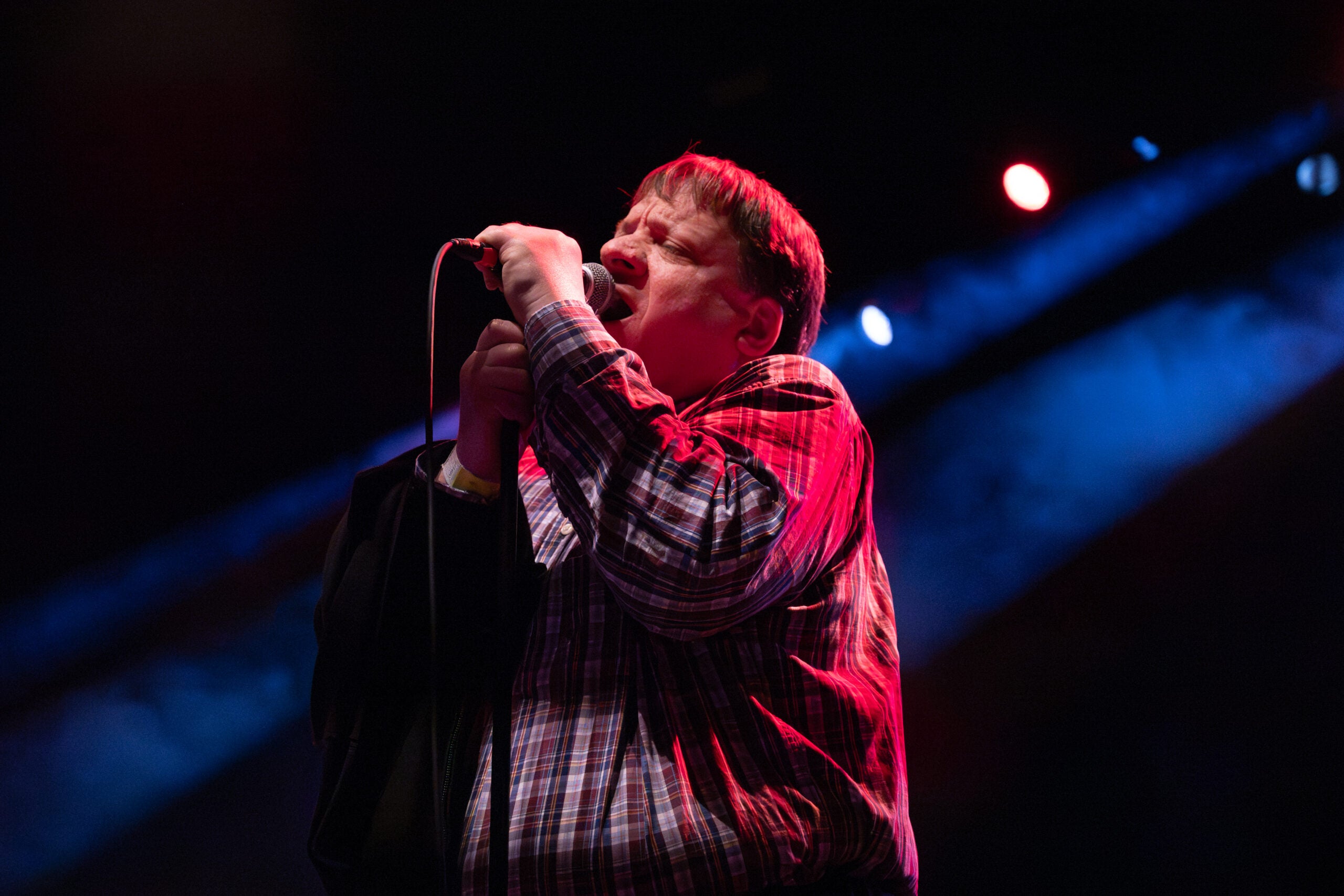 Albert Genna, lead singer of Showcase Showdown, performs March 13.