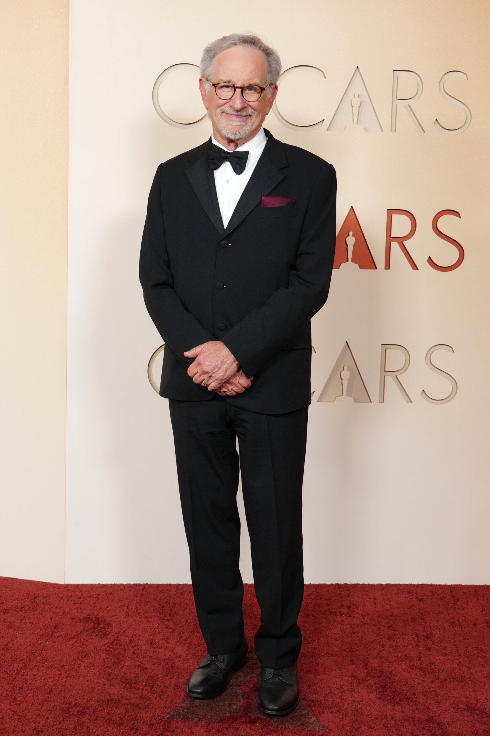 Steven Spielberg arrives at the Oscars on Sunday, March 15, 2026, at the Dolby Theatre in Los Angeles.