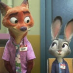 Nick Wilde (Jason Bateman) and Judy Hopps (Ginnifer Goodwin) in "Zootopia 2."