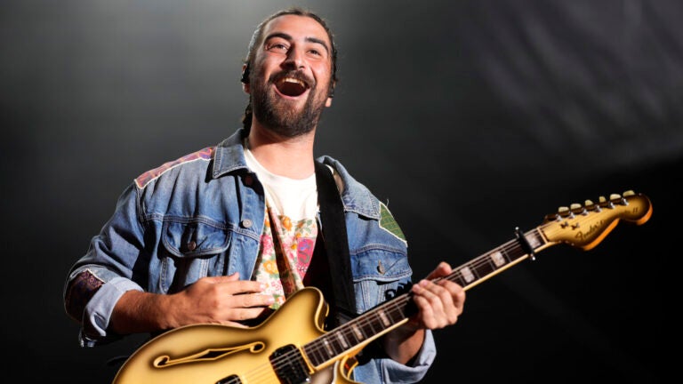 Noah Kahan performs in 2024.