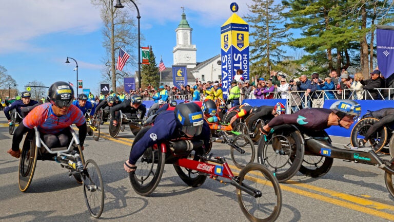 2026 Boston Marathon men's wheelchair results