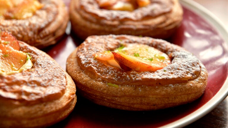 Michette danishes on croissant dough