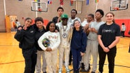 Rapper Flavor Flav donates sports equipment to Cambridge youth center