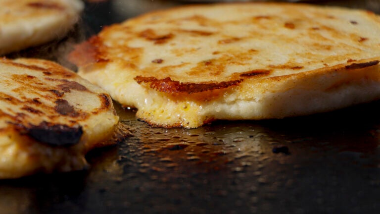 Pupusas from Dos Manos Kitchen