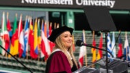 Disney star Hilary Duff talks authenticity at Northeastern commencement