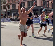 This 2026 Boston Marathon finisher ran the race barefoot