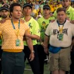 New on streaming for April 2026: Brad (Mark Wahlberg) and Elijah (Paul Walter Hauser) in "Balls Up."