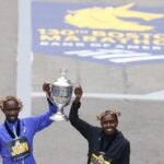 Boston Marathon winners Lokedi Korir