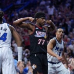 Philadelphia 76ers fans "We want Boston" chant Celtics NBA playoff series