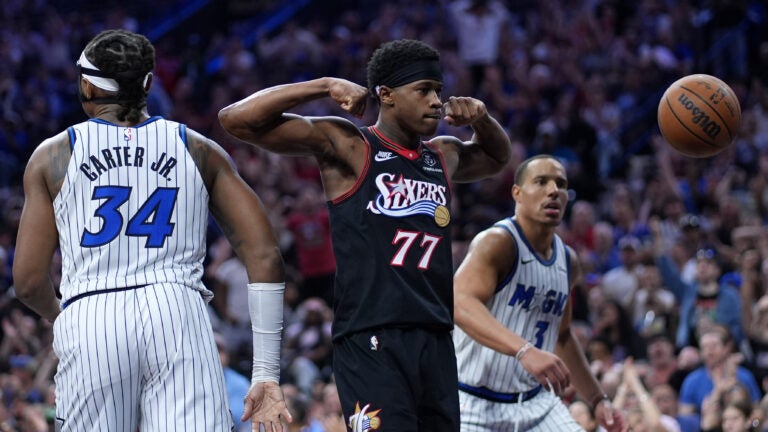 Philadelphia 76ers fans "We want Boston" chant Celtics NBA playoff series