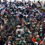 Boston Fleet fans enter TD Garden for tonight’s sold out game against the Montréal Victoire. The Boston Fleet hosted the Montréal Victoire on April 11, 2026 at TD Garden in Boston, MA.