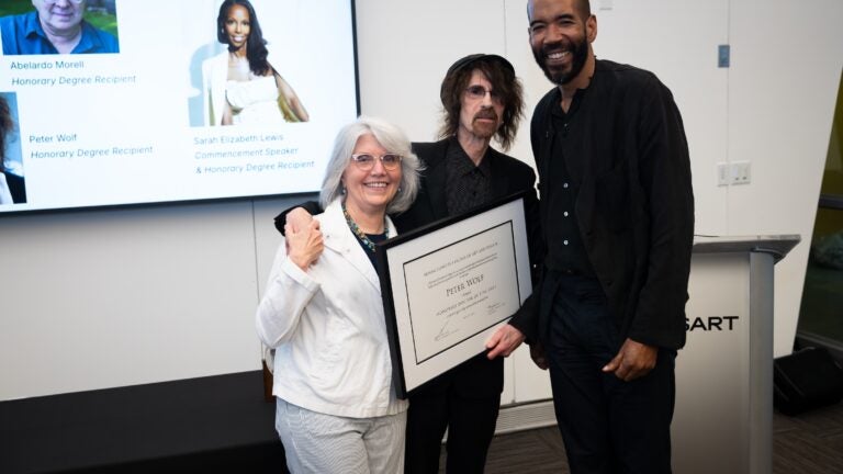 Peter Wolf left one Boston art school to form the J. Geils Band. Six decades later, he earned an honorary doctorate from another.