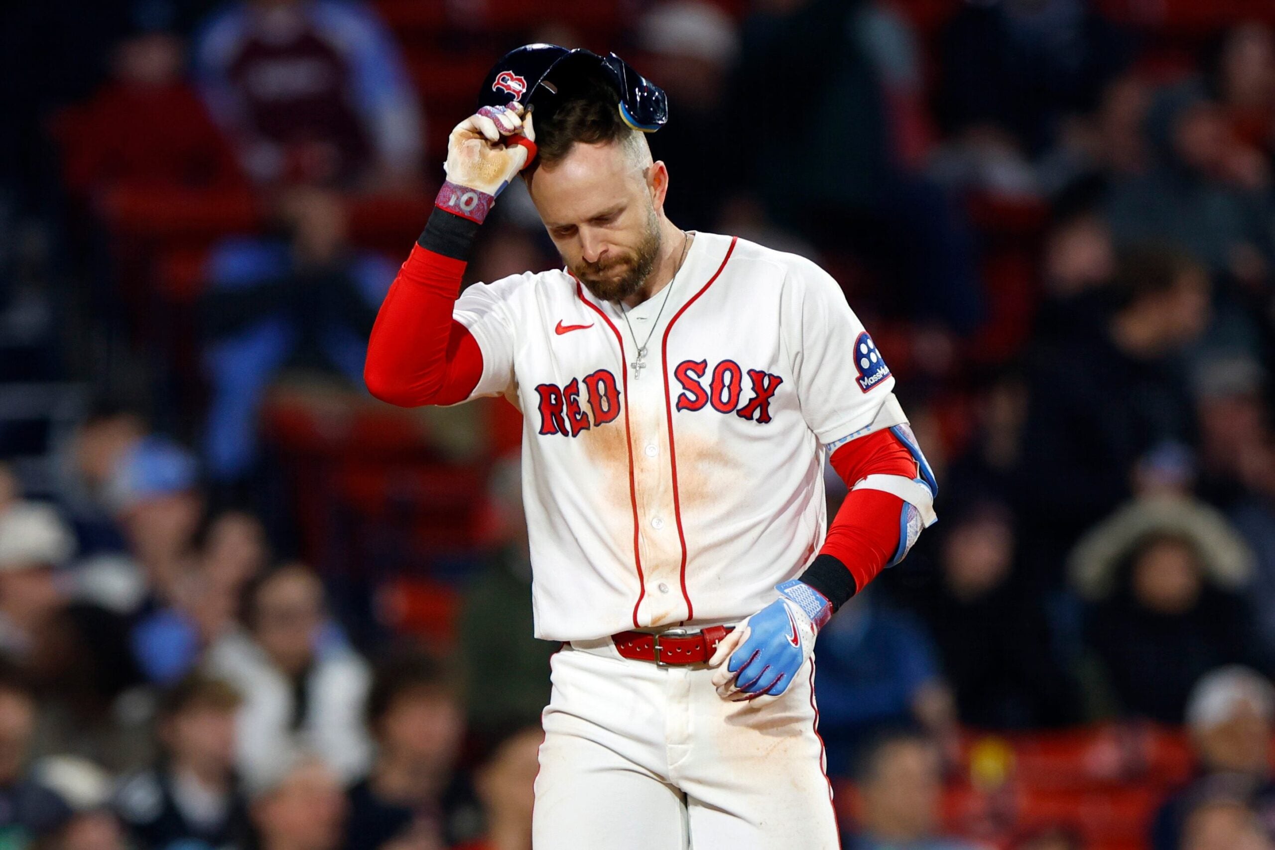boston.com - Kaley Brown - Red Sox place Trevor Story on injured list with sports hernia, contemplating surgery