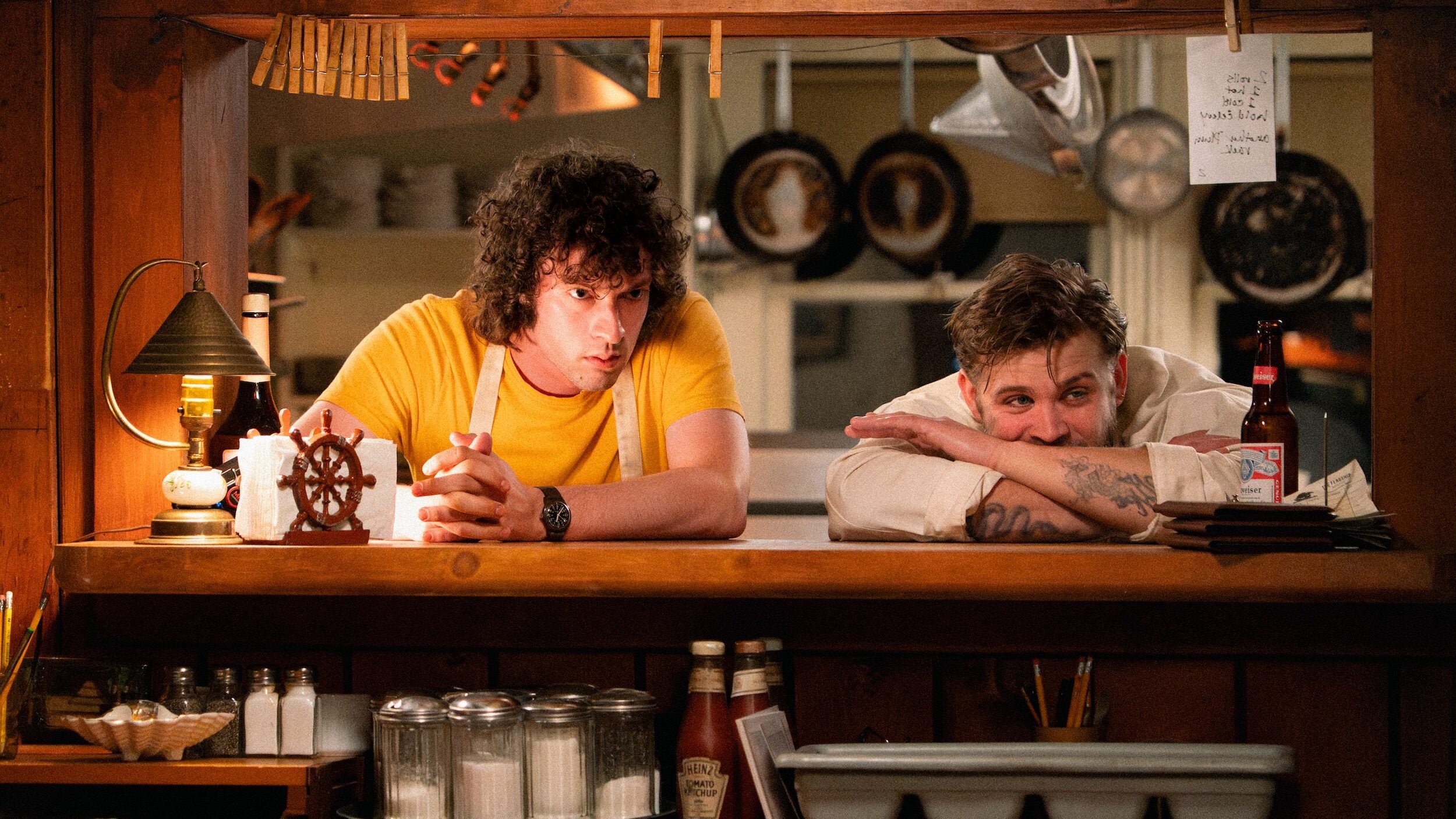 Dominic Sessa and Leo Woodall in 