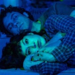 Travis A. Knight and Cher Álvarez in the Shakespeare Theatre Company cast of "Paranormal Activity."