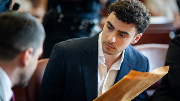 Luigi Mangione appears for a pre-trial hearing.