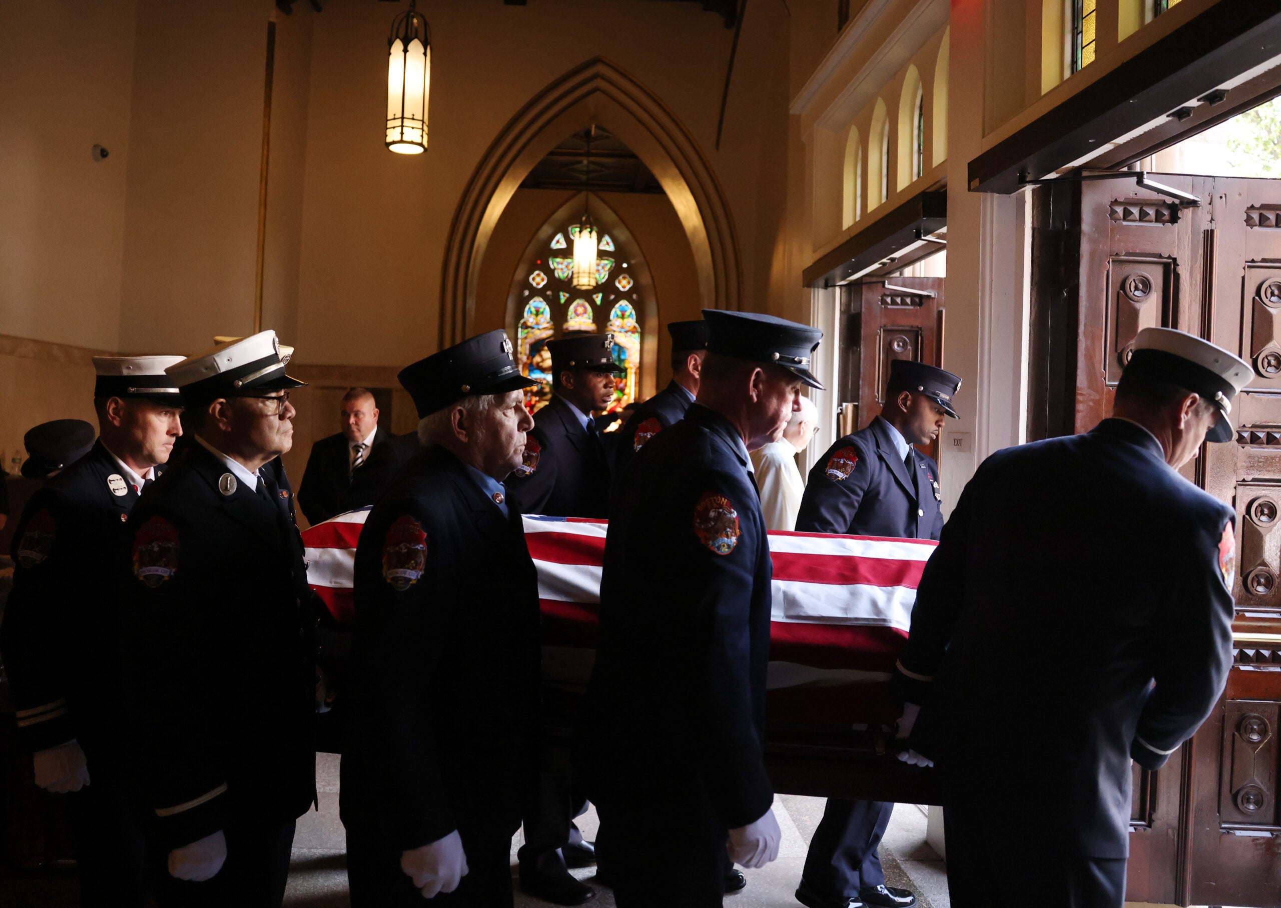 The funeral of Boston firefighter Robert Kilduff Jr., in photos