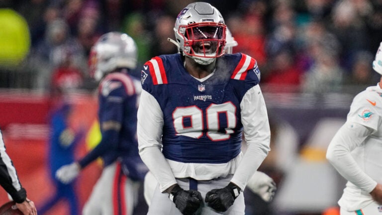 Patriots banking on even more from ‘disruptive’ Christian Barmore Patriots banking on even more from ‘disruptive’ Christian Barmore