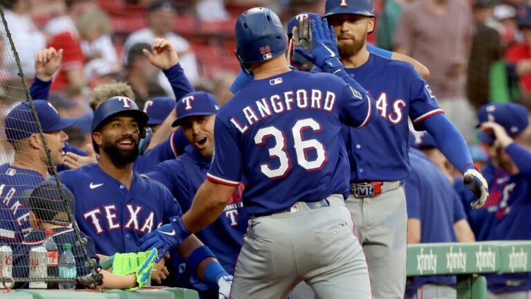 Red Sox fall to Rangers as Wyatt Langford homers on 1st pitch