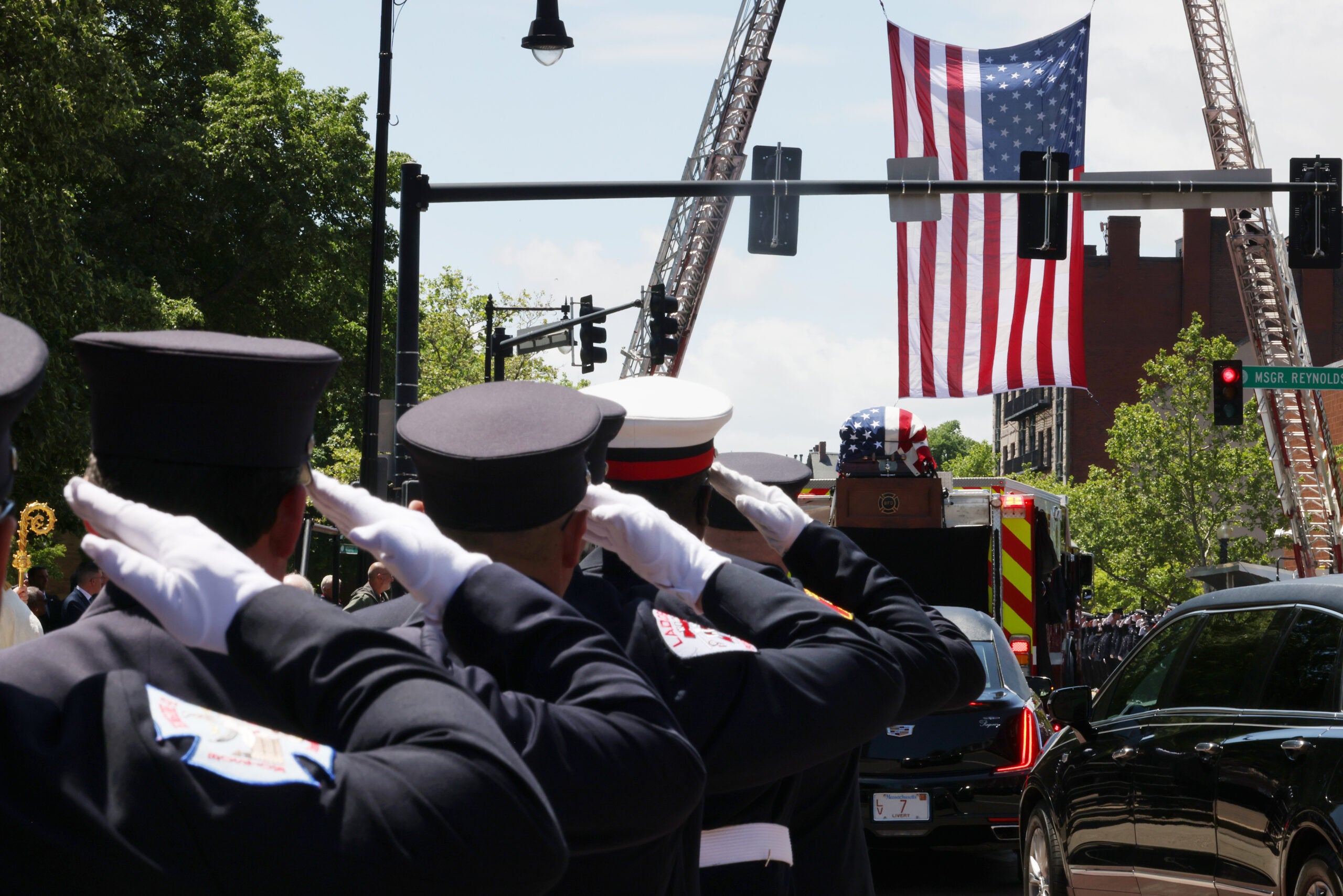 The funeral of Boston firefighter Robert Kilduff Jr., in photos