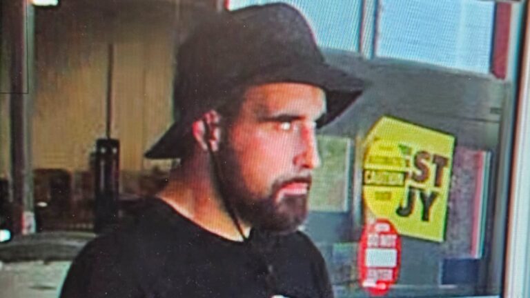 This Travis Kelce lookalike allegedly stole a purse and used the credit cards inside.