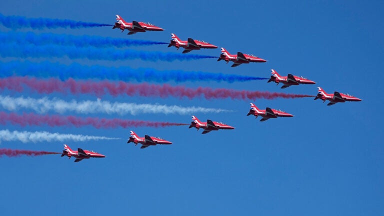 Be on the lookout for two Royal Air Force flyovers of Boston this week