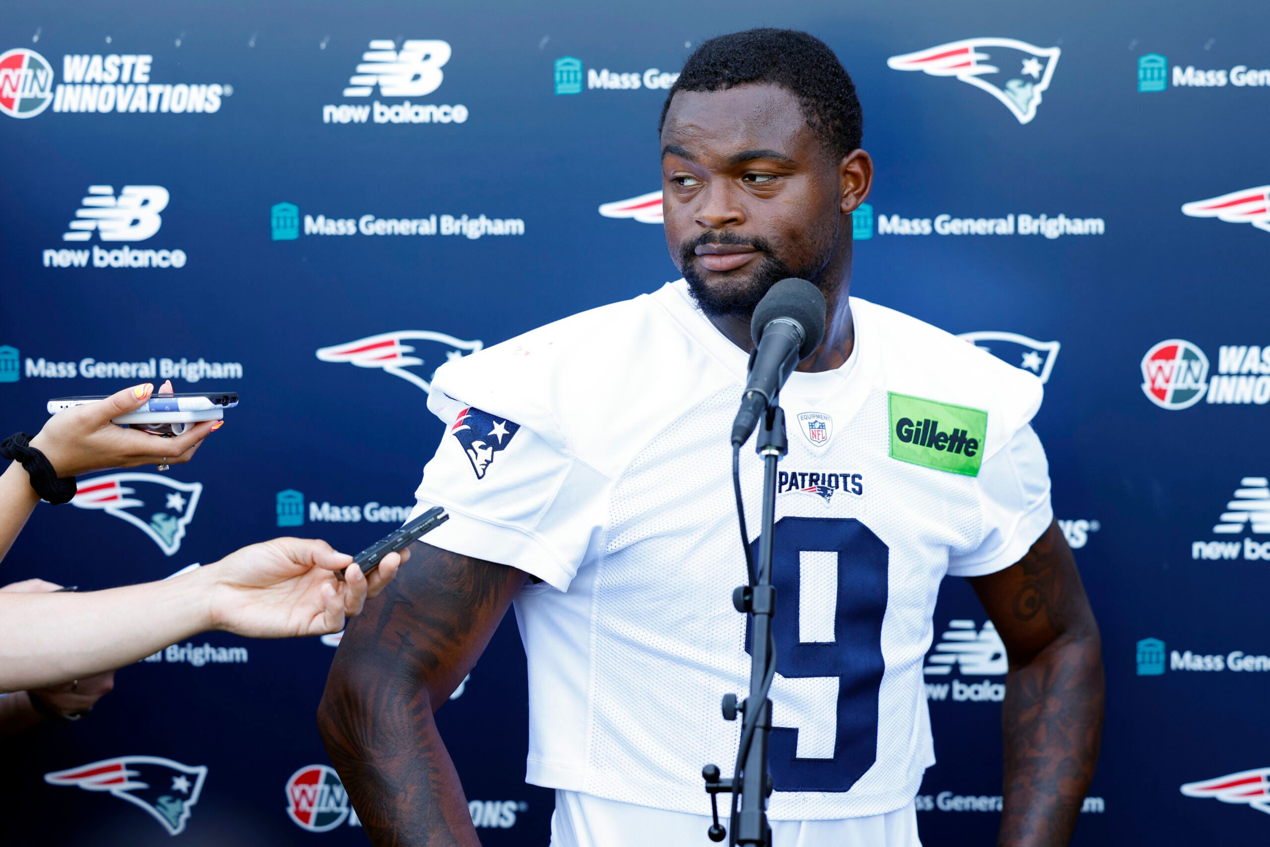 boston.com - Conor Ryan - Kayshon Boutte addresses trade rumors, future with Patriots