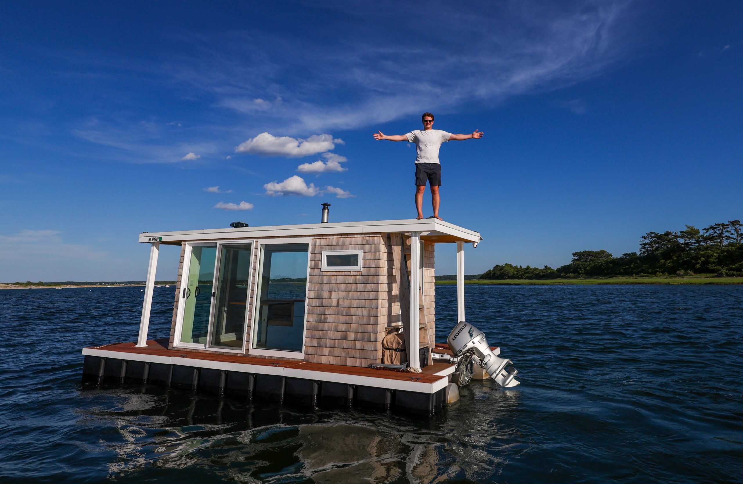boston.com - The Boston Globe - These two North Shore friends bought a sunken pontoon. What they turned it into became a viral sensation.
