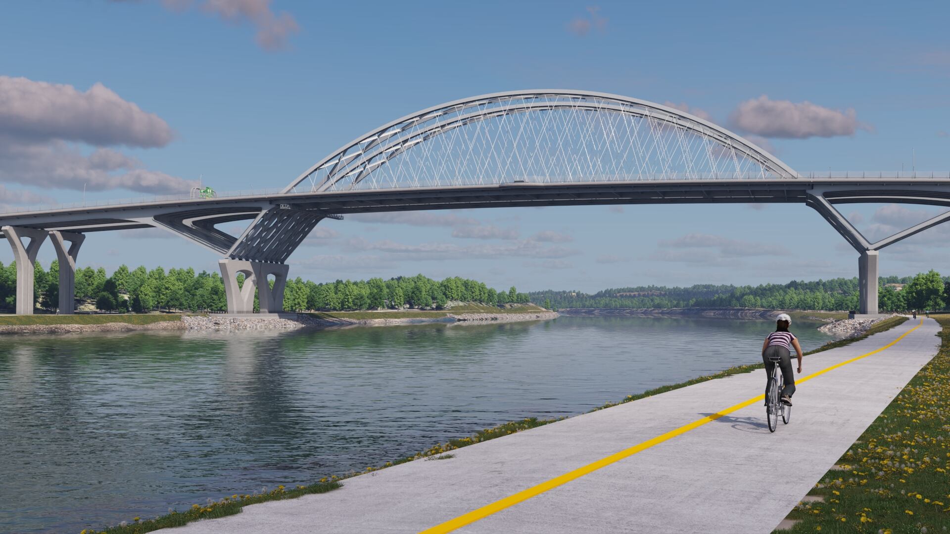 boston.com - Beth Treffeisen - MassDOT unveils new renderings of the future Sagamore Bridge