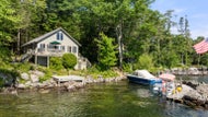 Furnished island home on Lake Winnipesaukee for $889.5k