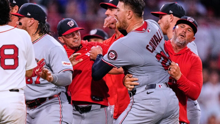 Nats’ Cade Cavalli discusses telling Willson Contreras to ‘sit down, boy’ Nats’ Cade Cavalli discusses telling Willson Contreras to ‘sit down, boy’