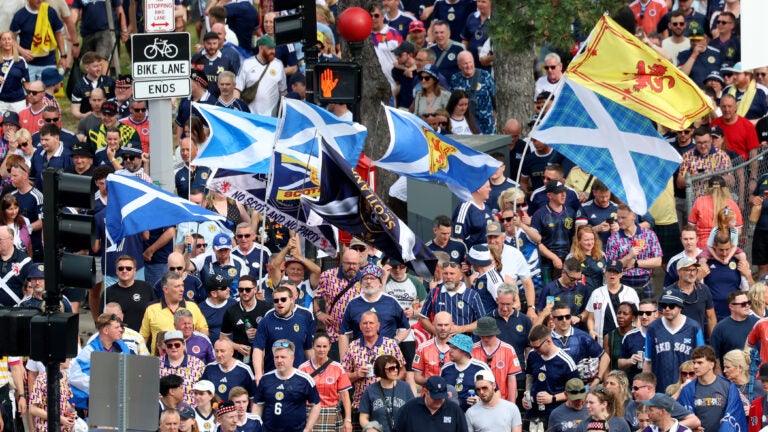 How a chance encounter with a Scotland fan outside Fenway Park became a viral love story