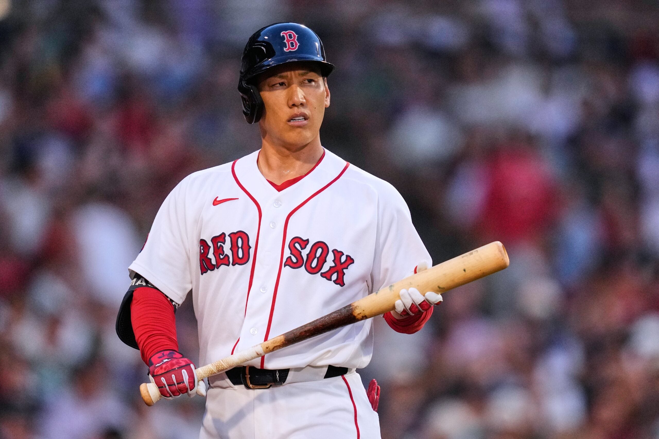 boston.com - Kaley Brown - Red Sox' Masataka Yoshida exits game with left hamstring tightness