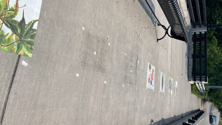 Public art tiles stolen out of sidewalk in Dedham, town says