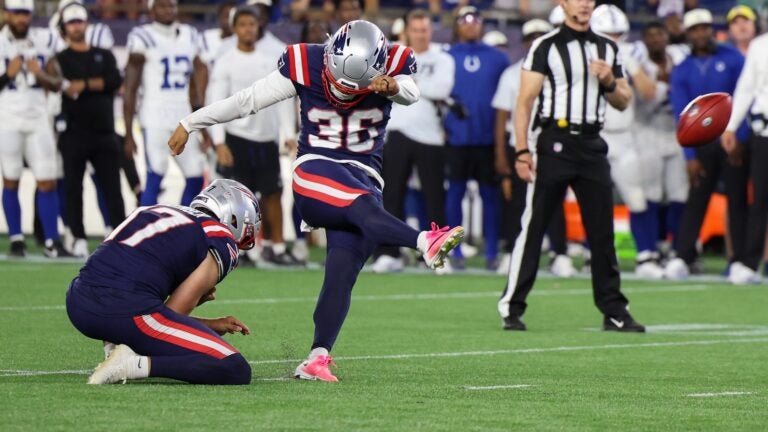 Pats to talk about kicker competition after Borregales misses 3 FGs Pats to talk about kicker competition after Borregales misses 3 FGs