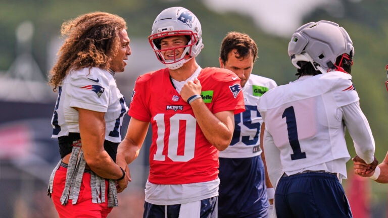 Drake Maye runs through scouting report of Patriots receiver room