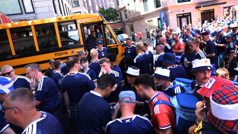 The viral couple who met outside Fenway Park during the World Cup have broken up