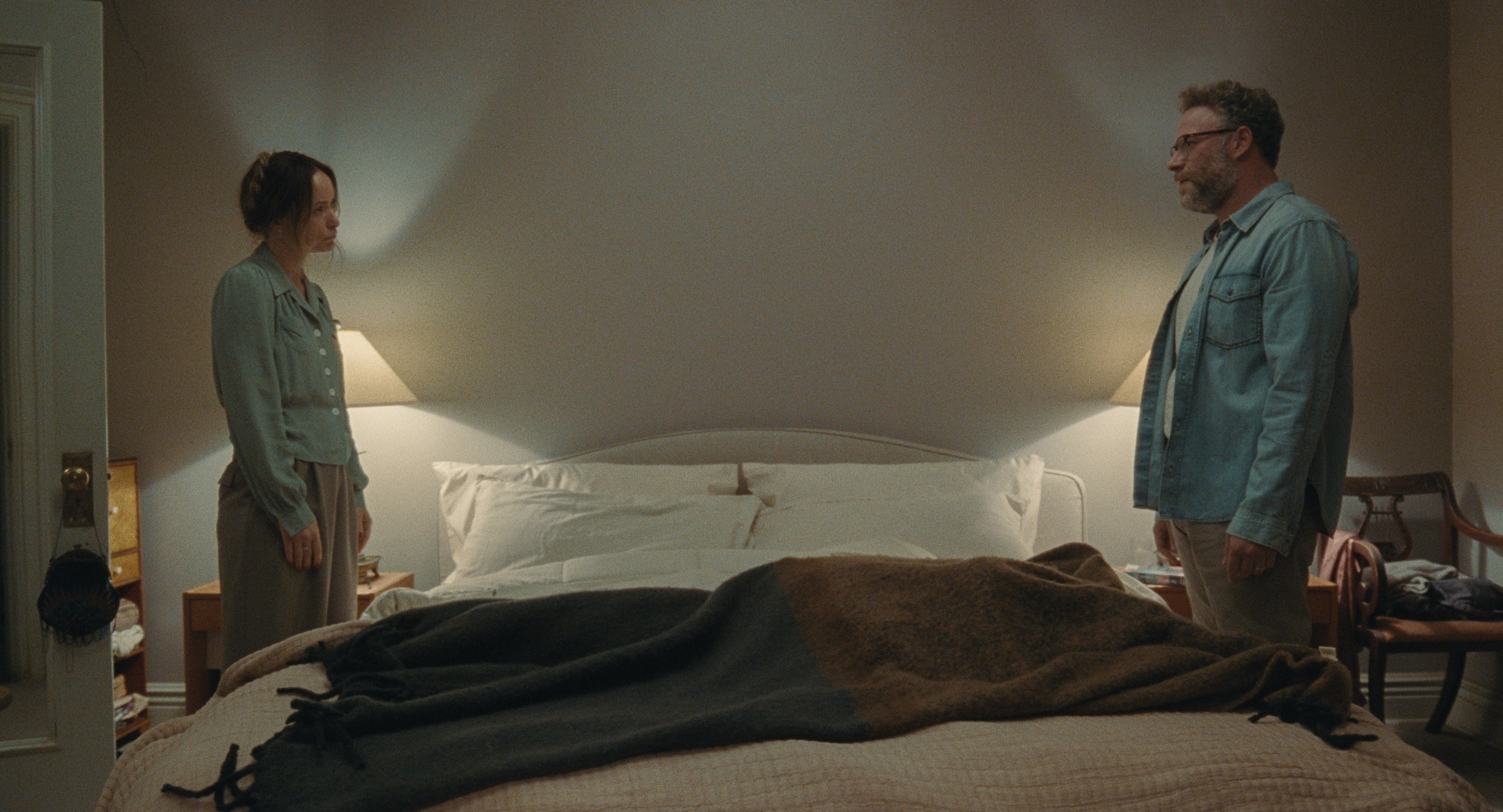 Olivia Wilde and Seth Rogen in