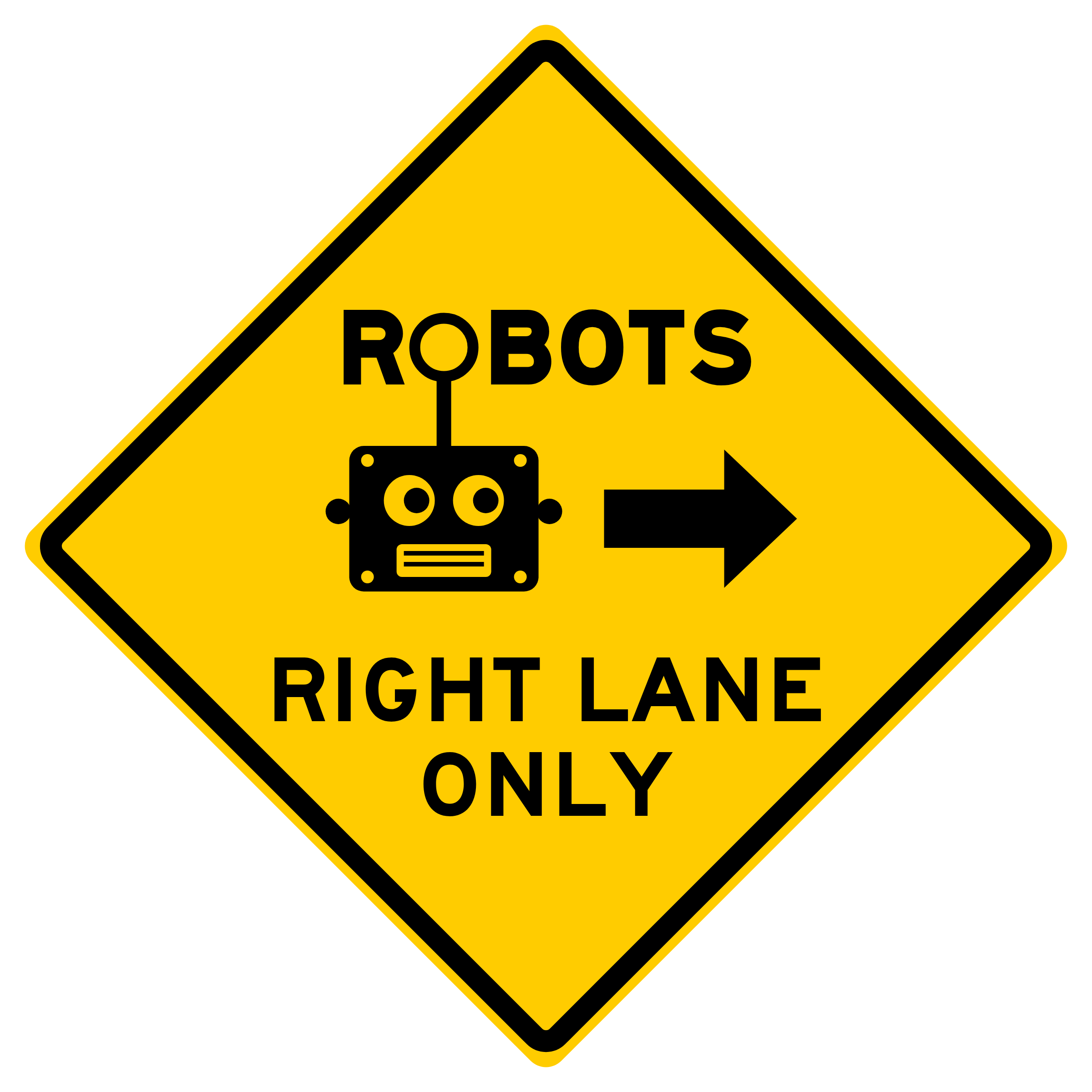 boston.com - Elizabeth Mehler - A 'Robots' road sign in Lexington is apparently connected to a bizarre imagined future Massachusetts
