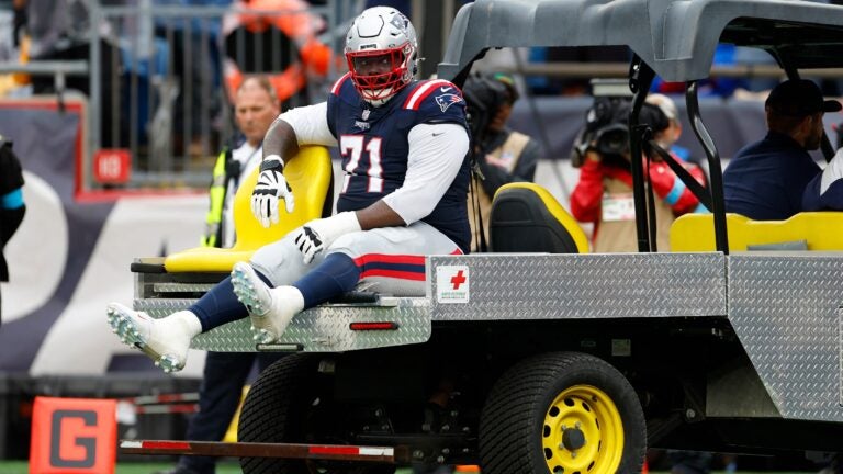 Patriots place offensive lineman Mike Onwenu on injured reserve