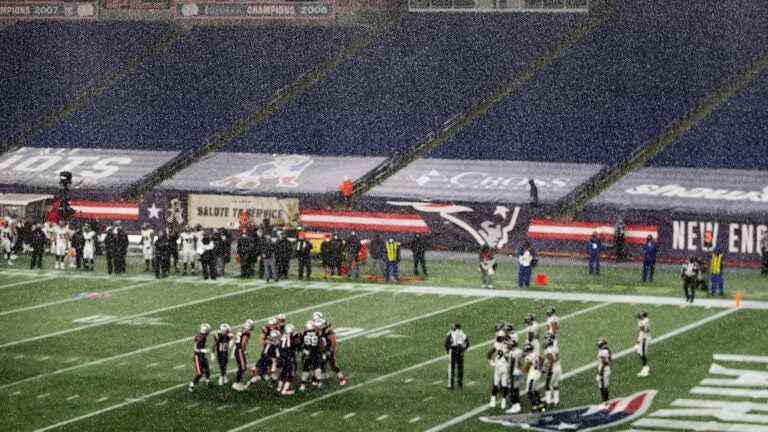 Rain forecasted during Patriots-Steelers at Gillette Stadium Rain forecasted during Patriots-Steelers at Gillette Stadium